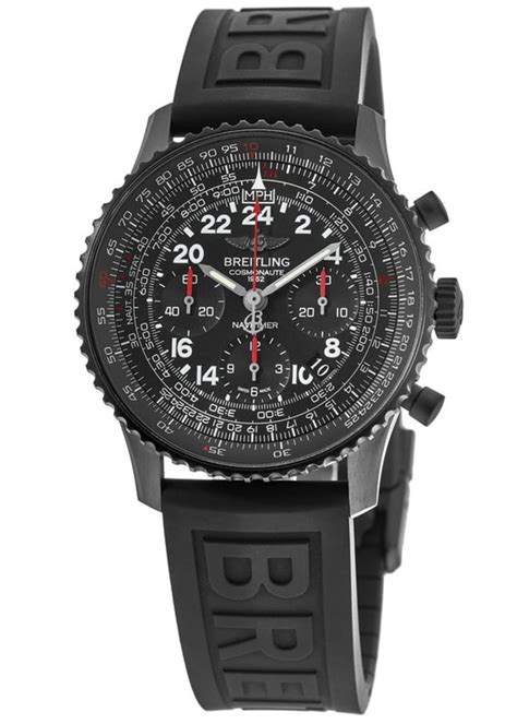 breitling navitimer cosmonaute automatic mb0210b6 bc79db|Breitling Navitimer Cosmonaute Black Dial Black Rubber Mens .